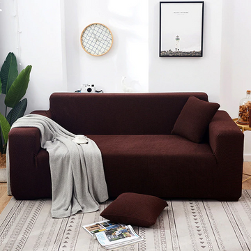 Jersey Sofa Cover Dark Brown | Soft & Stretchable | Couch Cover | Direct from Ichra Lahore